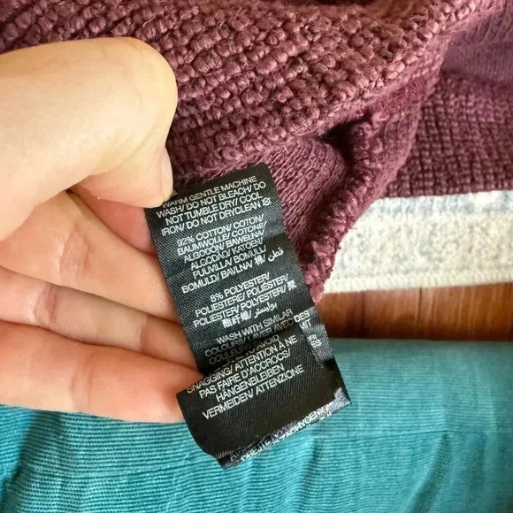 Sweaty Betty restful Boucle Waffle Knit Burgundy Half Zip Long Sleeve - Picture 9 of 9